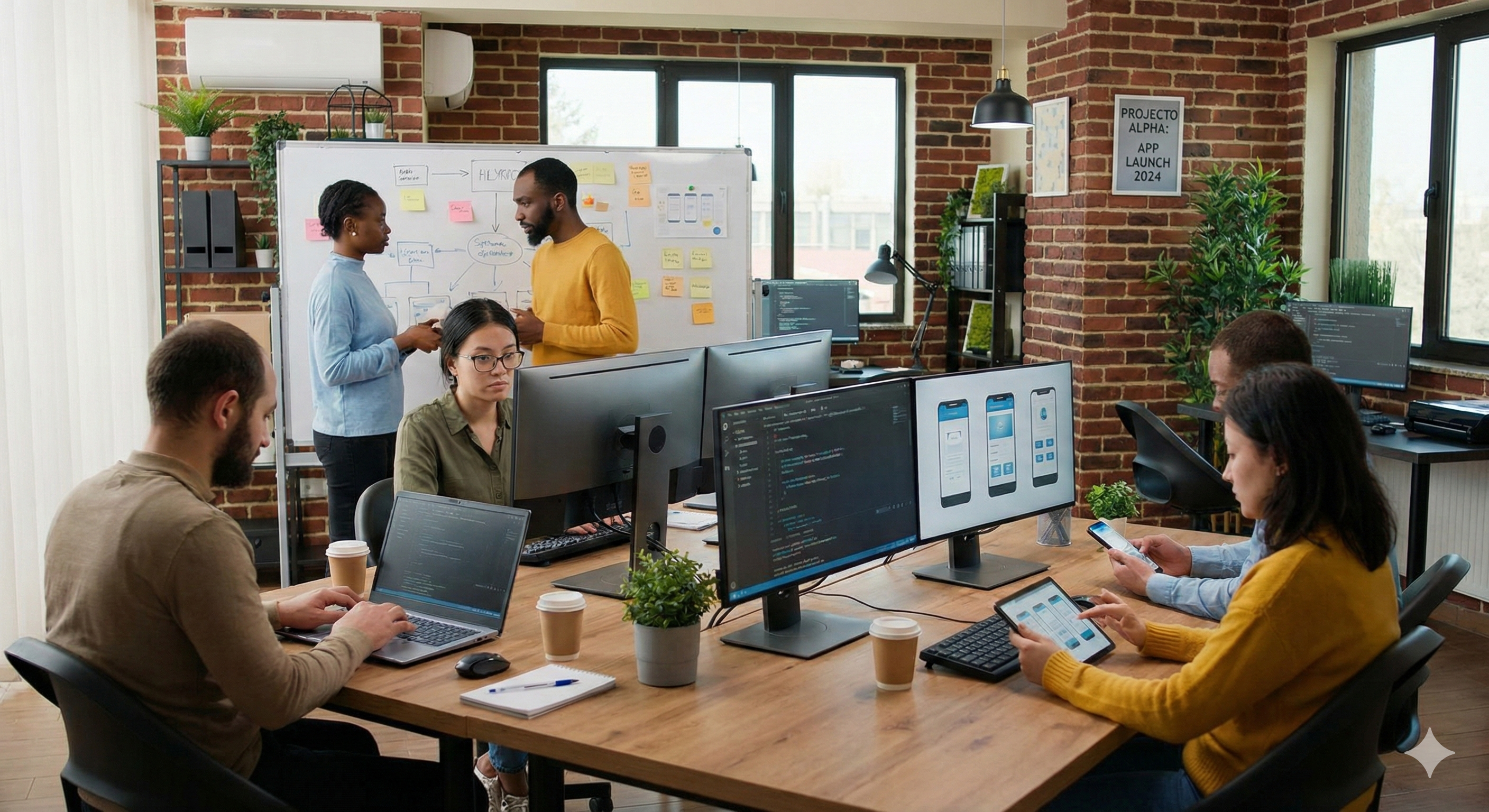 Equipe planejando custo de desenvolvimento de aplicativo mobile em 2026